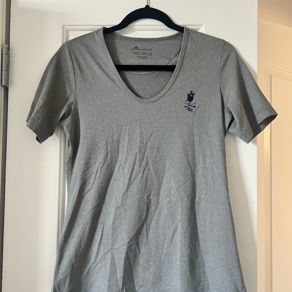 Peter Millar Women’s Golf T-Shirt Top - Grey, XS